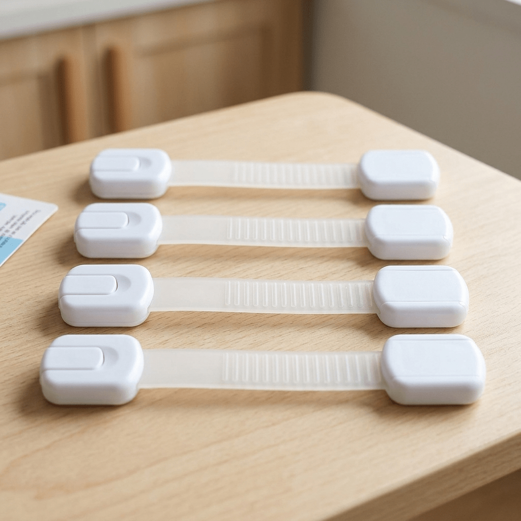 Adhesive Drawer Locks ( 4 pack) - Tidli