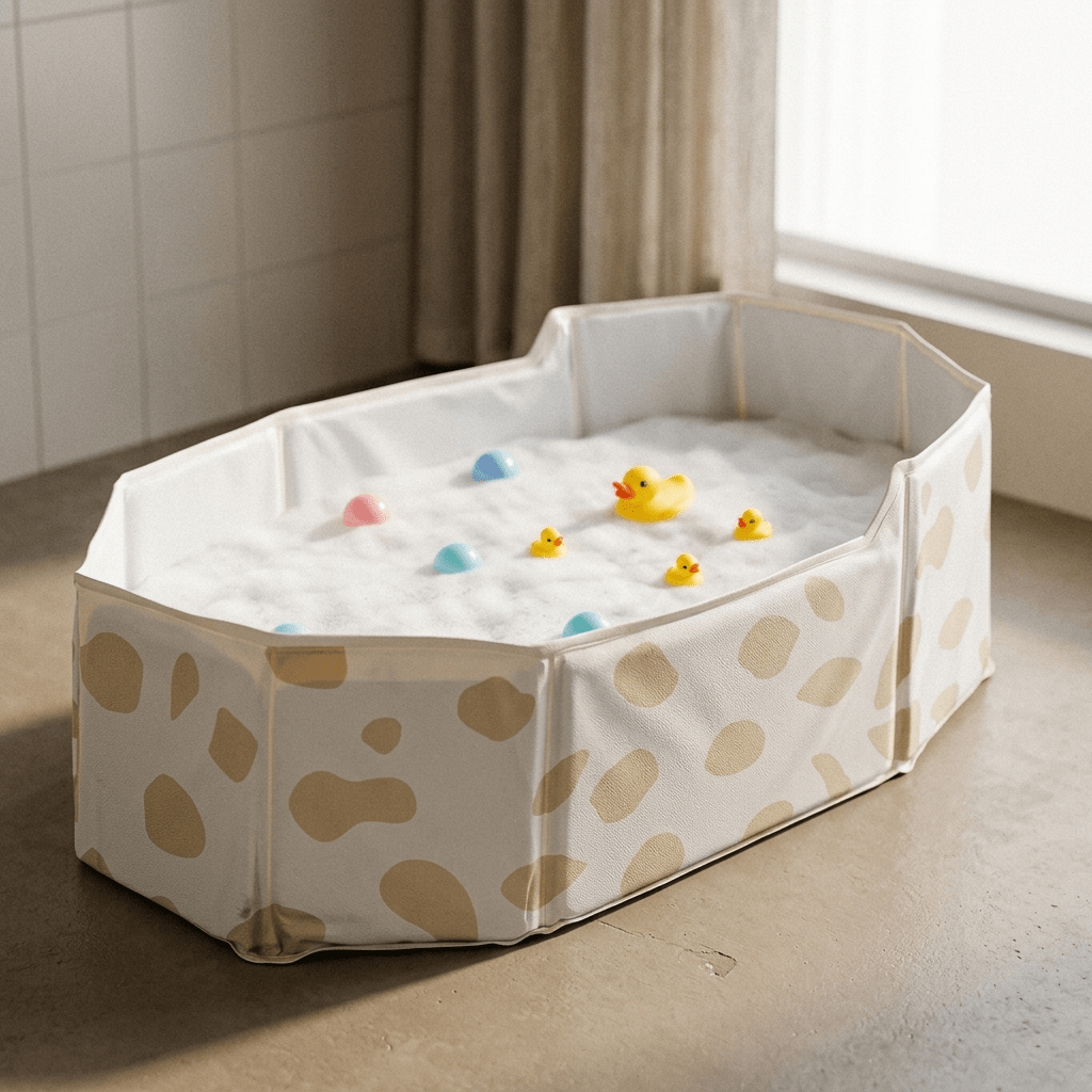 Baby Bath Tub with Drain Plug - Tidli