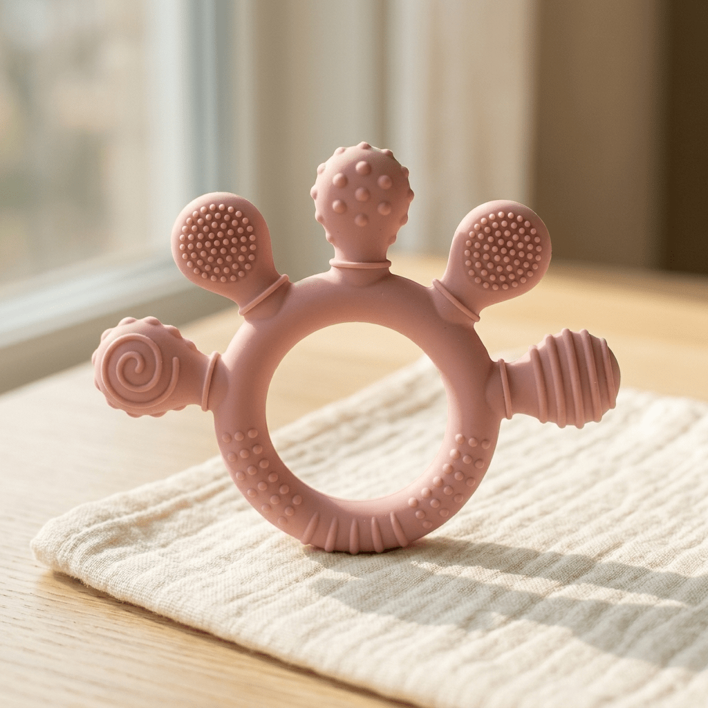 Soothe Ring Silicone Teether - Tidli